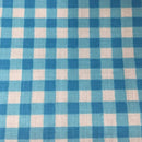 Gingham Checkered Print Poly Cotton Fabric