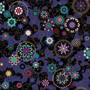 Winter Medallion Black - 108" Wideback