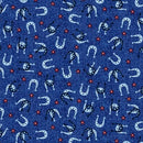 Wild Wild West - Horseshoes - Blue