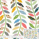 Made Easy Leafy Vine Cheater Ivory 44"/45" Fabric per Yard