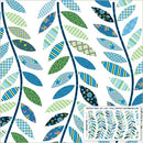 Made Easy Leafy Vine Cheater Blue 44"/45" Fabric per Yard