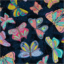 Ink Flutter 108" Cotton Fabric Per Yard