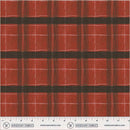 Window Pane Plaid Carn Red Cotton 43”/44” Fabric Per Yard