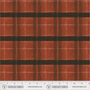 The Flannel One Window Pane Plaid Barn Red Flannel Cotton 42"/43" Fabric Per Yard