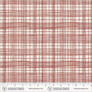 String Theory Plaid Pomegranate Cotton 43/44" Fabric Per Yard