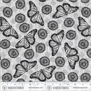 Winding Road Flight White Black Cotton 44"/45" Fabric Per Yard