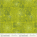 Winding Road Directions Grass Green Cotton 44"/45" Fabric Per Yard