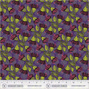 Winding Road Eucalyptus Grape Cotton 44"/45" Fabric Per Yard