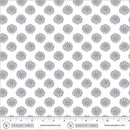 Winding Road Lotus White Grey Cotton 44"/45" Fabric Per Yard