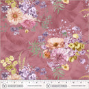 Aviva Ceremony Sangria Cotton 44"/45" Fabric Per Yard