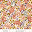 Aviva Bright Blossoms Sunkissed Cotton 44"/45" Fabric Per Yard