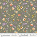 Aviva Floral Charm Thyme Cotton 44"/45" Fabric Per Yard