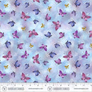 Violeta Butterfly Flight Sky 44"/45" Cotton Fabric Per Yard