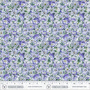 Violeta Perfect Pansies Periwinkle 44"/45" Cotton Fabric Per Yard