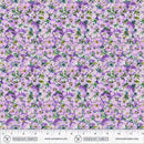 Violeta Perfect Pansies Lilac 44"/45" Cotton Fabric Per Yard