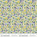 Violeta Perfect Pansies Yellow 44"/45" Cotton Fabric Per Yard