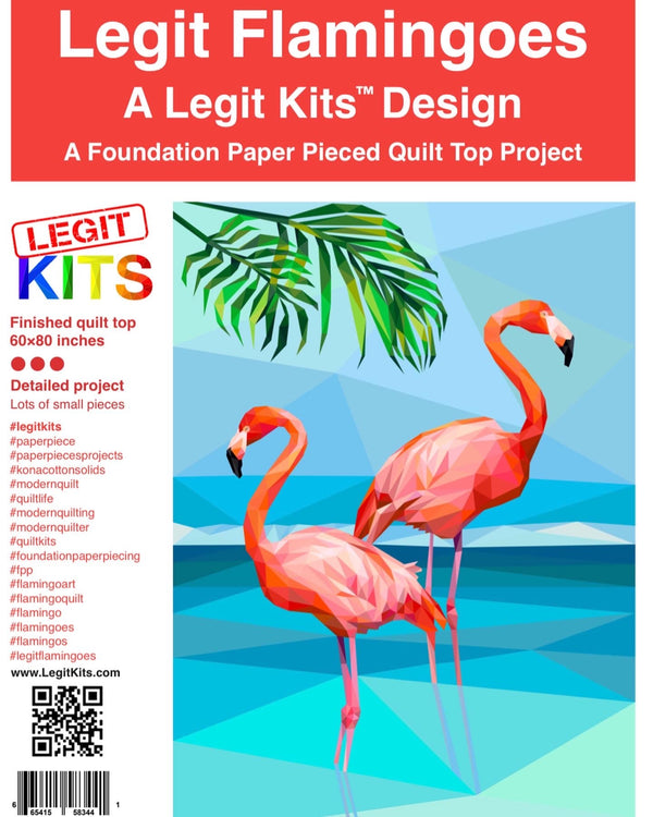 Legit Flamingoes Quilt Kit