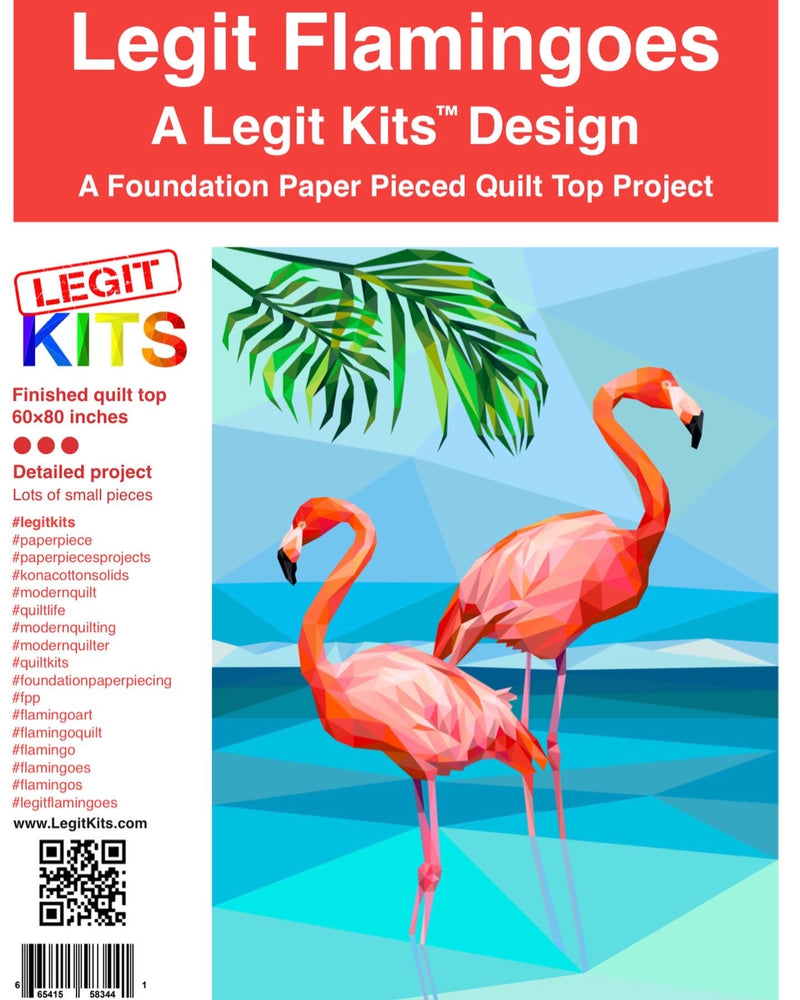 Legit Flamingoes Quilt Kit