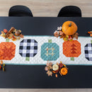 Pumpkin Patchwork Quilted Table Runner Precut Quilt Kit