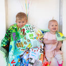 ABC Hidden Pictures Minky Quilt Panel