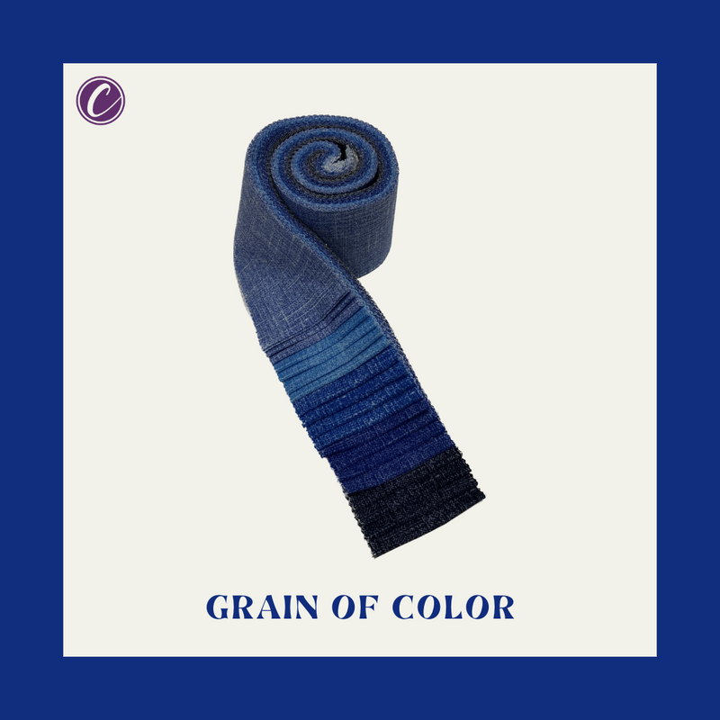 Grain of Color - 2.5" Roll - Shades of Blue (20 cuts)