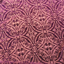 Lili Damask Burnout Stretch Velvet Fabric