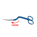 6" True Left Handed Double Curved Machine Embroidery Scissors