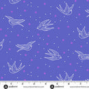 Perfect Day Swallows Blue Cotton 44"/45" Fabric Per Yard