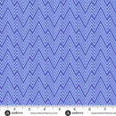 Perfect Day Zigziig Blue Cotton 44"/45" Fabric Per Yard