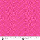 Perfect Day Zigziig Pink Cotton 44"/45" Fabric Per Yard