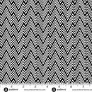 Perfect Day Zigziig Black Cotton 44"/45" Fabric Per Yard