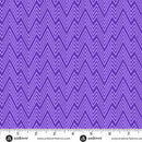 Perfect Day Zigziig Purple Cotton 44"/45" Fabric Per Yard