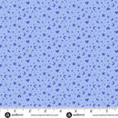 Perfect Day Charm Toss Blue Cotton 44"/45" Fabric Per Yard