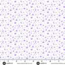 Perfect Day Charm Toss Purple Cotton 44"/45" Fabric Per Yard
