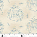 Special Delivery Cozy Cottage Blue Willow 44"/45" Cotton Fabric Per Yard