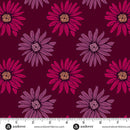 Mystic Meadow - Daisy Red 108" Cotton Wideback Fabric per yard