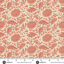 Autumn Bouquet Marigold Cream 108" Cotton Wideback Fabric per yard