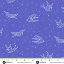 Libs Elliott Glaze Perfect Day Swallows Blue 108" Cotton Wideback Fabric per yard