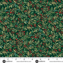 Adorn Holly Green 44"/45" Cotton Fabric Per Yard