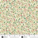 Adorn Holly Cream 44"/45" Cotton Fabric Per Yard