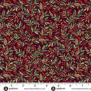 Adorn Holly Burgundy 44"/45" Cotton Fabric Per Yard