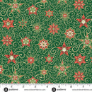 Adorn Star Green 44"/45" Cotton Fabric Per Yard