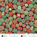 Adorn Ornament Burgundy 44"/45" Cotton Fabric Per Yard
