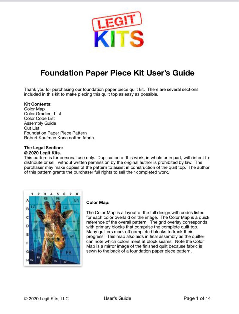 Big Hummer Quilt Kit