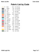 Water Lily Mini Quilt Kit