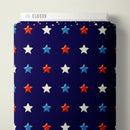 Pop Stars 8-Bit Stars Navy QC Cotton 44”/45” Fabric Per Yard