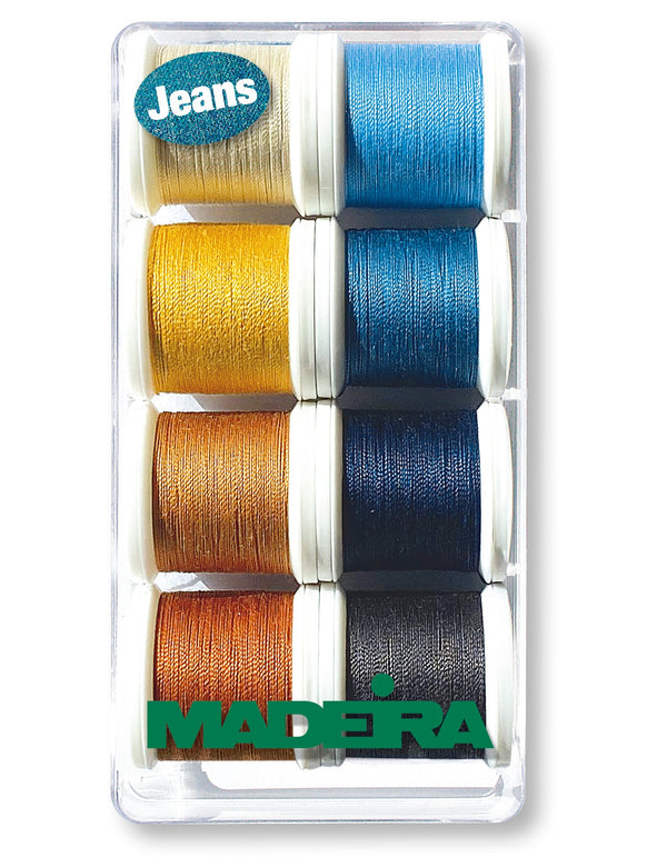 Aerofil 35 Extra Strong - Assortment Box, 110-yard (100m) spools, 8 Jean Colors