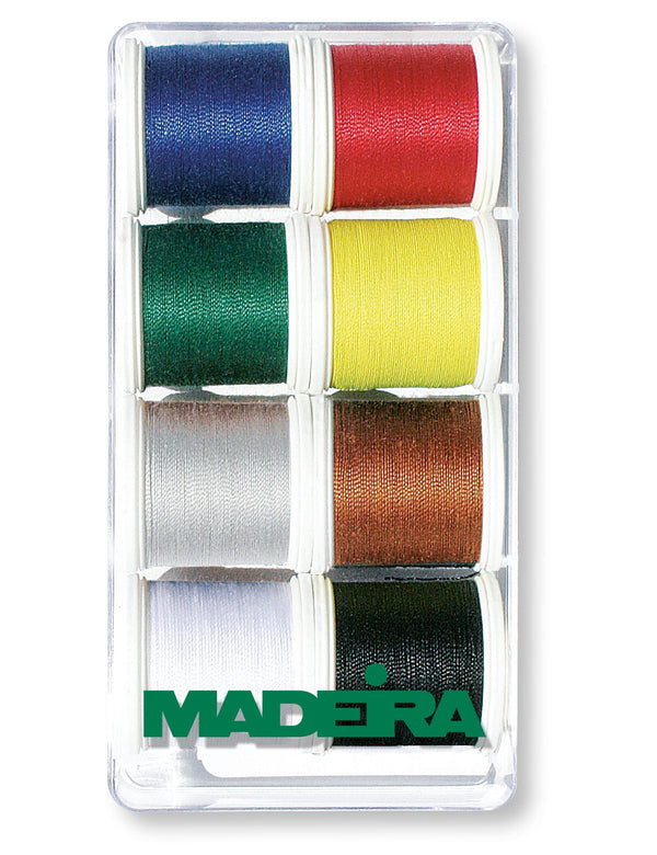 Aerofil 35 Extra Strong - Assortment Box, 100 Meter spools, 8 Solid Colors