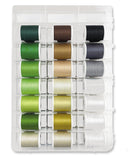 Sensa Green 40 – Quilt Box, 1100-yard (1000m) Spools, 40 Colors