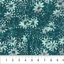 Pearls Dark Teal Midcentury Daisy